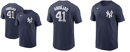 Nike Men's Miguel Andujar Navy New York Yankees Name Number T-shirt